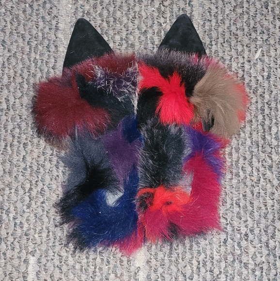 NEW Rebecca Minkoff Roree Fur Mule REAL RABBIT SLIDE Sz 9.5 - Picture 2 of 4